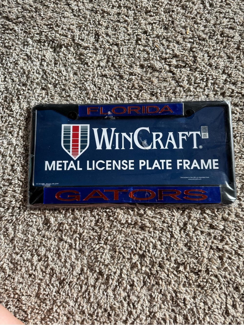 Florida Gators metal license plate frame